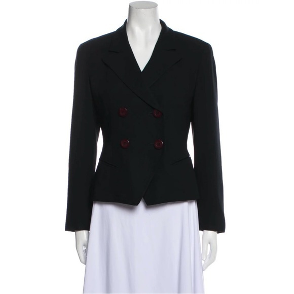 Dior Jackets & Blazers - Christian Dior Vintage‎ 1980’s  Black Blazer Size 4